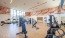 a gym with exercise equipment